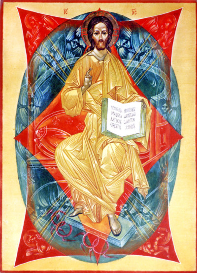  Christus Pantokrator 50x40 cm, Eigelbtempera, Holz - nicht verkäuflich - Ikonenmalerein Olga Liashenko