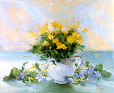 Ein Strauß wilder Blumen 50х60 cm, Öl, Leinwand - zu kaufen - Malerein Olga Liashenko